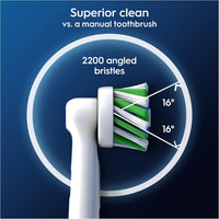 Replacement Toothbrush Heads Compatible with Oral-B CrossAction – 4 Pack, X-Shape Angled Bristles