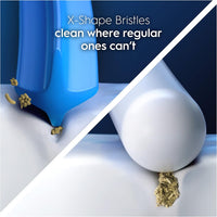 Replacement Toothbrush Heads Compatible with Oral-B CrossAction – 4 Pack, X-Shape Angled Bristles