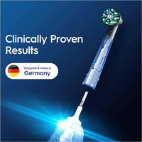 Oral-B Pro CrossAction Electric Toothbrush Heads 4 Pack Black — Genuine Oral B Replacement Brush Heads