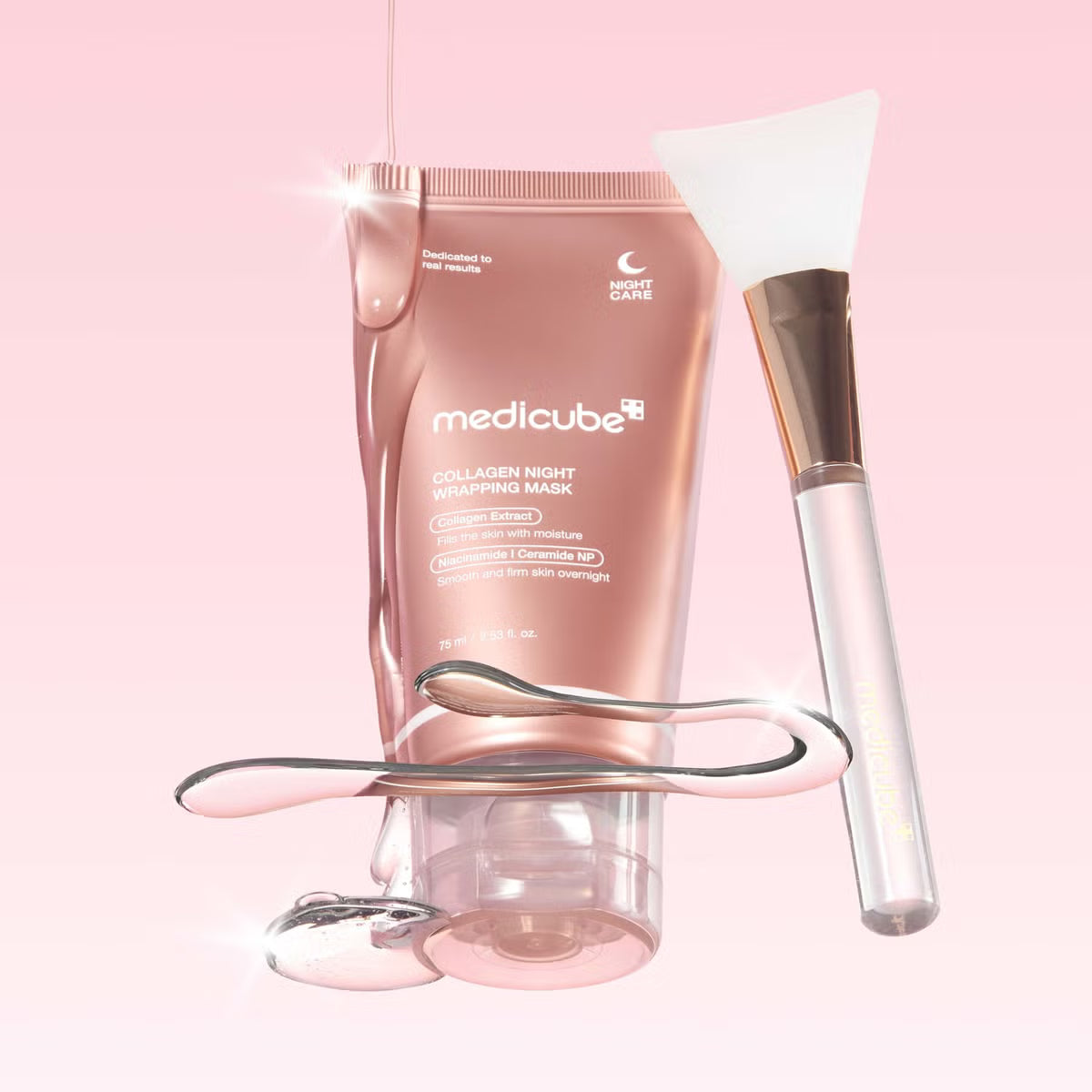 Medicube Collagen Night Wrapping Mask 75ml – Korean Overnight Peel-Off Mask for Firmer, Glowing Skin