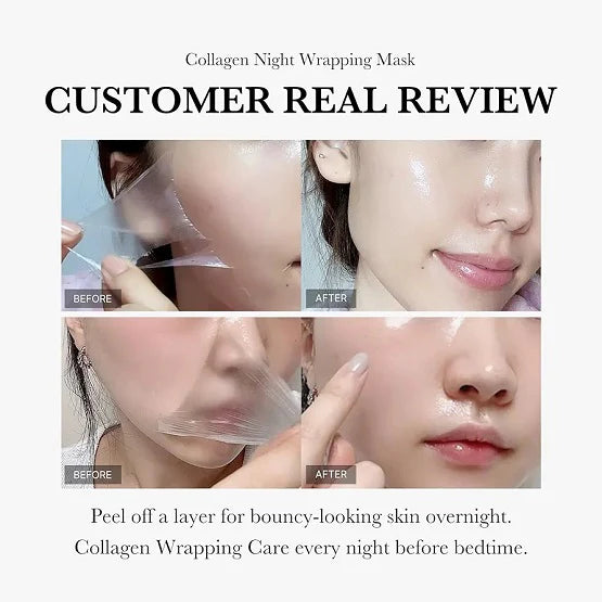 Medicube Collagen Night Wrapping Mask 75ml – Korean Overnight Peel-Off Mask for Firmer, Glowing Skin