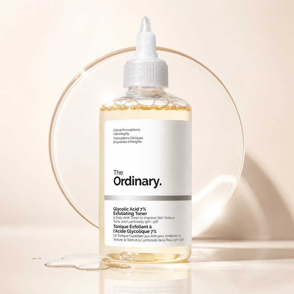 The Ordinary Glycolic Acid 7% Exfoliating Toner 240ml – AHA Toning Solution